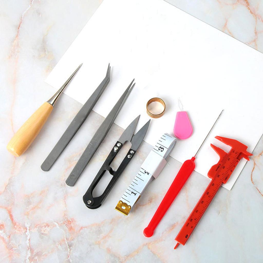Jewelry Making Tools Set Jewelry Tools Beadwork Tool Set Jewelry Pliers Set for Woodworking and Handmade Necklaces