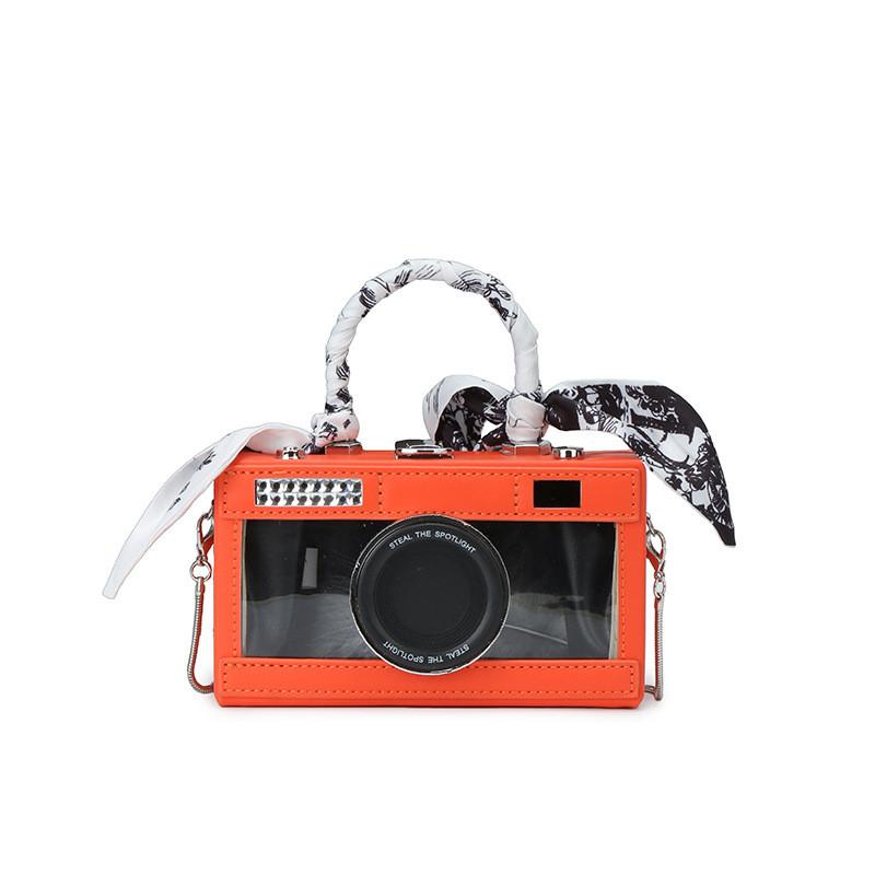 Transparent Pu Box Bag With Chain Strap For Daily Casuals And Street Style