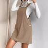 New Spring Velvet Wide Leg Sleeveless Strap Dress
