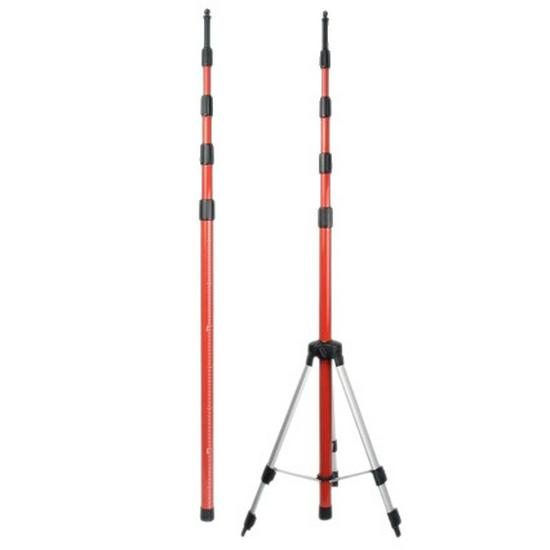 Tijă telescopică de susținere de 4m cu boloboc și trepied pentru montare pe tavan