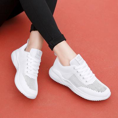 Sommer leichte Netzschuhe weiche Sohle hohl Single-Mesh flacher Absatz Netz atmungsaktiv lässige Laufschuhe