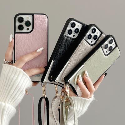 Étui de téléphone à corde suspendue en forme de croix diagonale de style étoile + insertion de carte adapté à l'étui de téléphone en TPU à queue de poisson pour iPhone 16