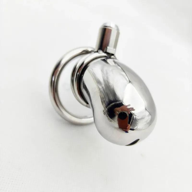 Slave Bondage Sex Toys For Men Chastity Device Cock Cage Delay Ejaculation Sex Shop Scrotum Bondage Penis Cage Metal Cock Ring