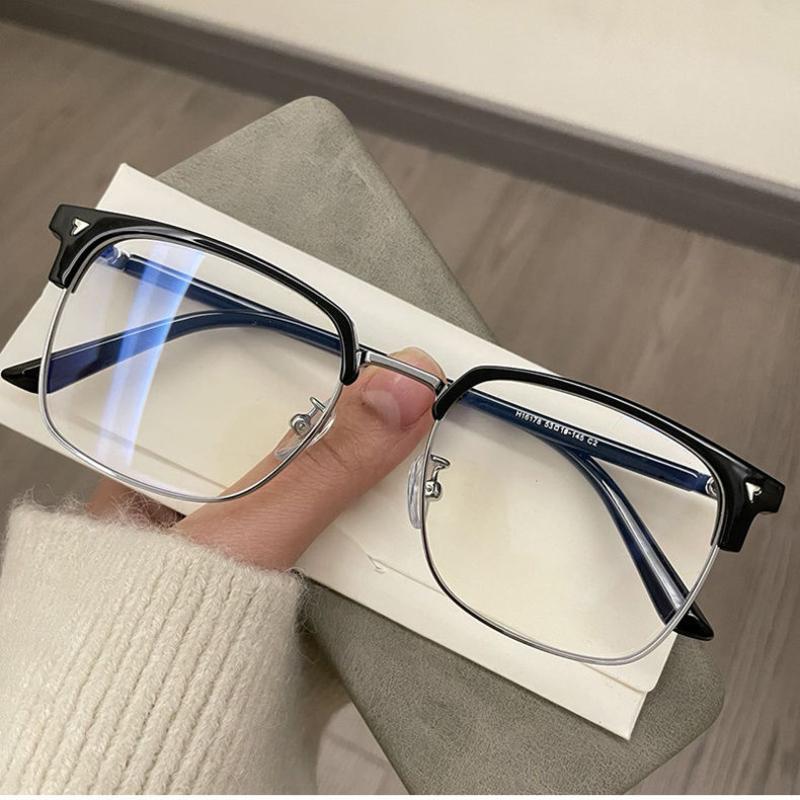 Blue Rayweight Design Blocking Glasses for Men Women Vintage Retro Half Frame Computer Optical Vintage Square Eyewear Anti-radiation Eyeglasses
