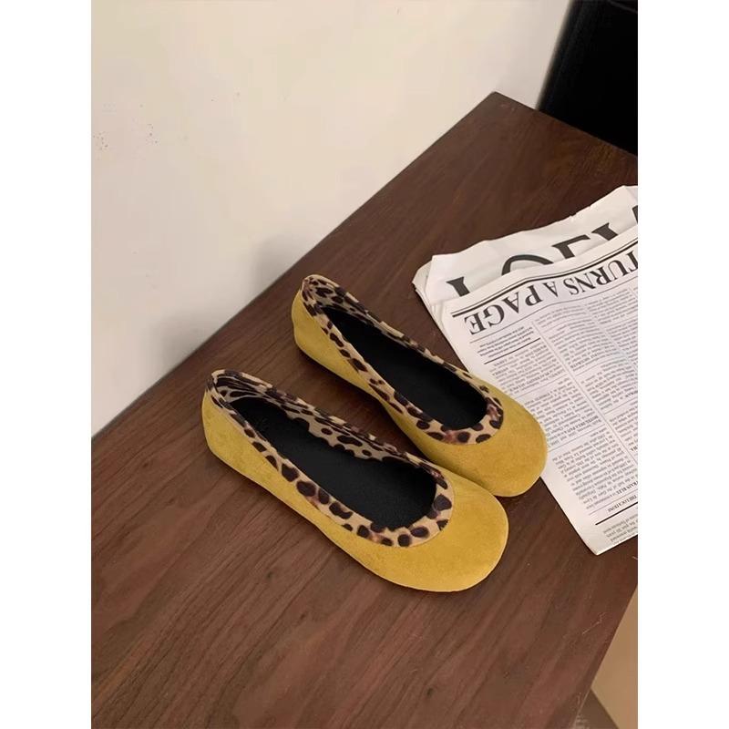 Soft Leather Version~ Ballet Shoes Women's 2025 New Spring and Autumn Xiaoxiangfeng One-pedal Loafers Single Shoes Flat Beanie Shoes