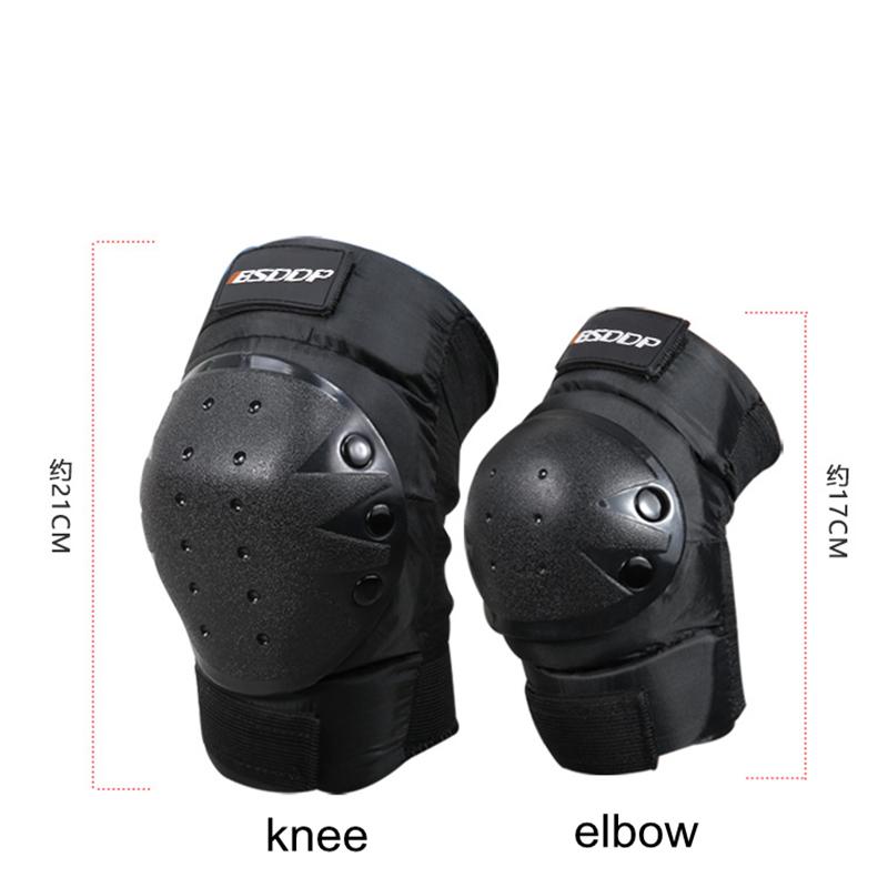 LMoDri 4Pcs Motorcycle Knee Pads Guards Sport Motocross Protection Roller Skating Elbow Knee