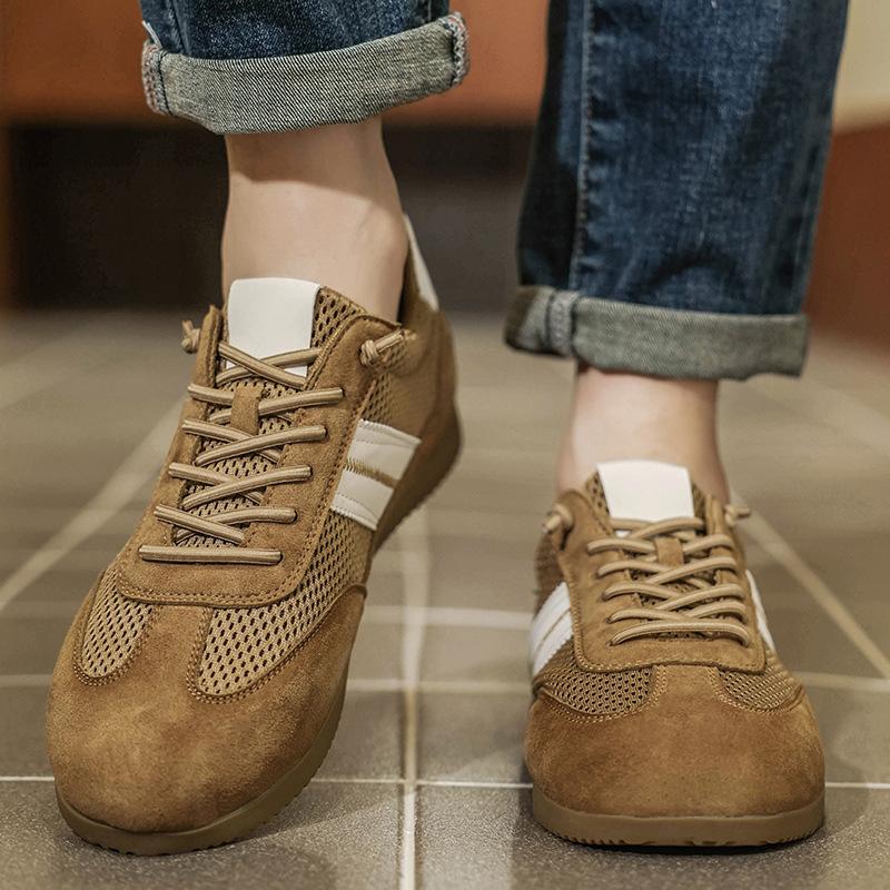 Síťované boty Forrest Gump Pánské 2025 Jaro a Léto Všestranné Retro Nízké Top Boty na Desku Prodyšné Ležérní Boty Sportovní Ploché Pánské Boty