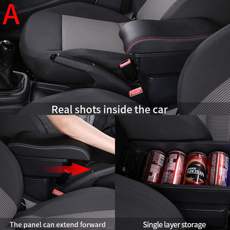 For Chevrolet SPIN car armrest box interior modification double-layer USB storage box center console car accessories elbow suppo