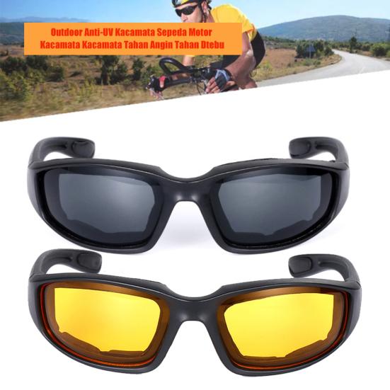 Outdoor Anti-UV Windproof Travel Cycling Glasses Motorcycle Goggles Eyewear
