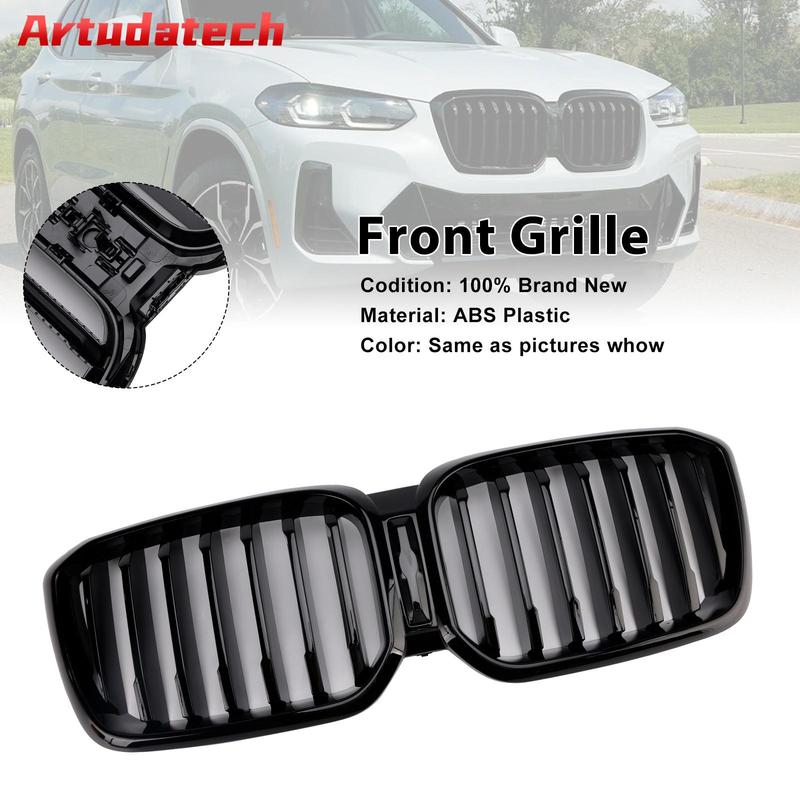 Artudatech Front Bumper Kidney Grille Fit for BMW X3 G01 X4 G02 -2025 Glossy Black  2024