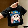 2026 Crazy Animals Kids' Cartoon T-shirt - Girls' Round Neck, Short Sleeve, Lightweight & Stylish