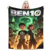 Ben 10 Omnitrix Pluszowy Koc Dziewczynki Chłopcy Flanelowy Koc Na Kanapę Łóżko Miękki Niestandardowa Jakość Narzuta Pomysł Na Prezent