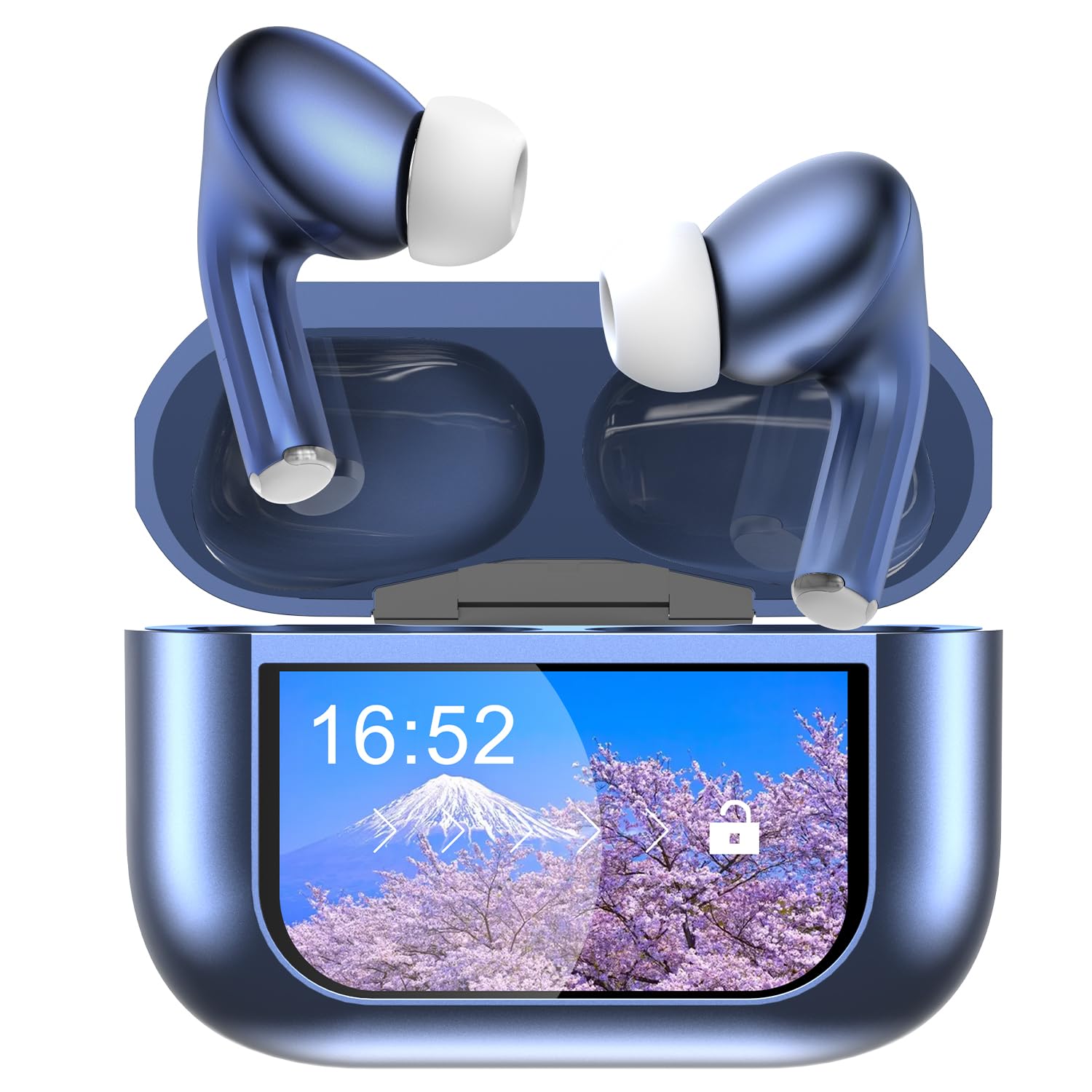 

Wireless Bluetooth Earbuds for 2025 Touchscreen with Bluetooth IPX7 Noise Up to 48 Hours of Automatic ENC HiFi Sound Compact and Compatible with and