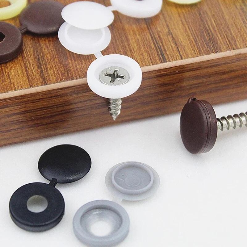 100 pcs/lot Screw Colorful Plastic Decorative Covers Universal Car Furniture Self-tapping Screw Cap Decor Cover Auto Accessories