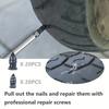 10/20/30 buc Set de cuie pentru repararea anvelopelor cu vid auto, Kit de reparare a puncțiilor anvelopelor pentru motocicletă pentru repararea anvelopelor tubeless auto, cuie de cauciuc