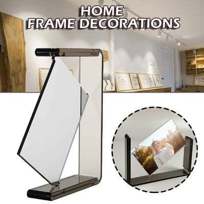 Creatieve Dubbelzijdige Roterende Home Foto's Transparant Acryl Fotolijst
