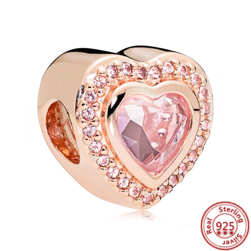 Fit Original Pantaro Charms Bracelet Mother's Day Gifts Women Zircon 100% 925 Sterling copper Forever Family Love Mom DIY Beads