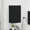 Bathroom Cabinet Wall Mounted Black 39 x 23.5 x 65 cm