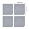 Interlocking Silicone Dish Drying Mat 4Pcs Countertop Waterproof Non-Slip Drain Tray for Kitchen