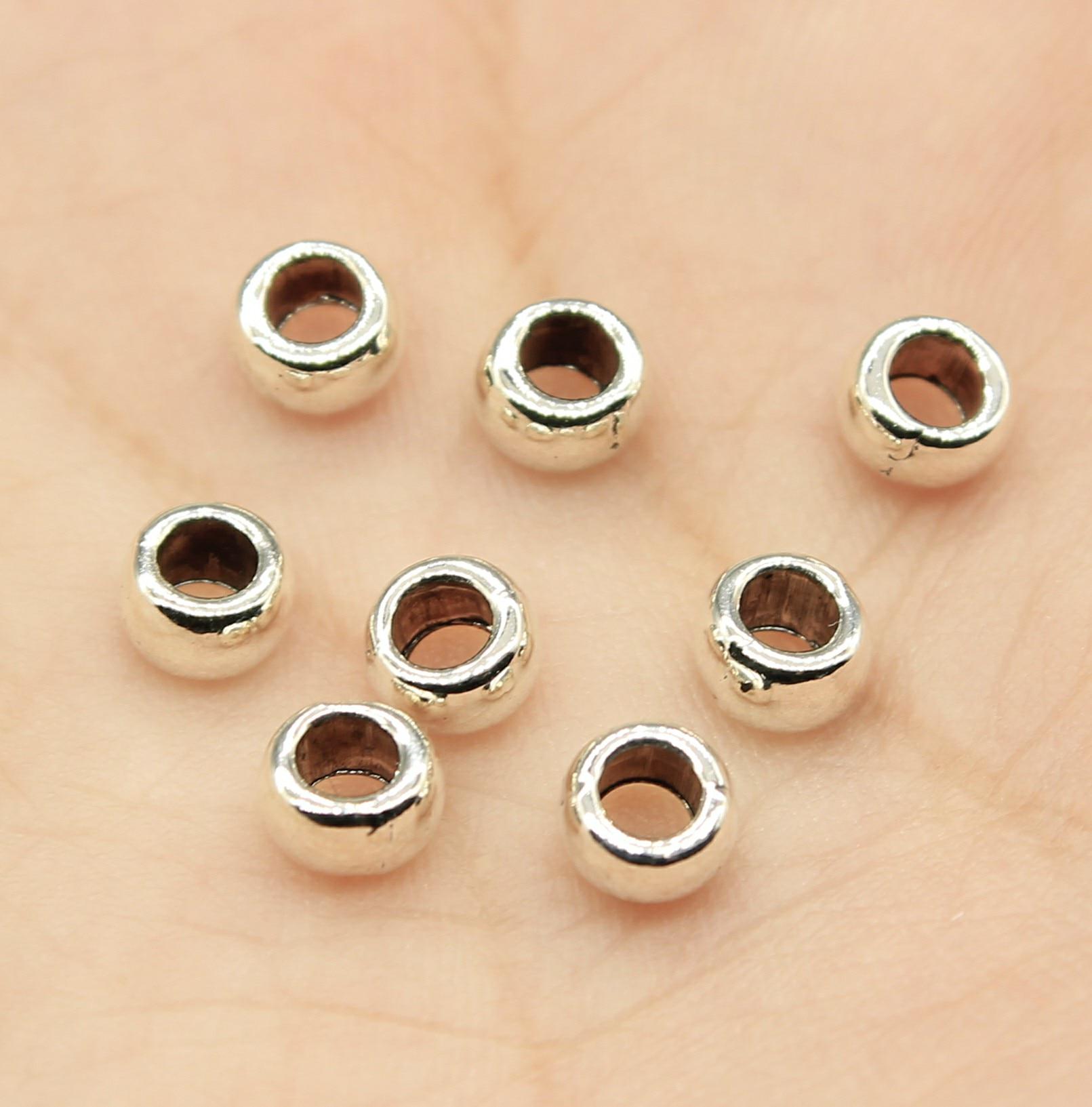 

100 шт. Распорка Религиозные ювелирные материалы для поделок Бусина-проставка 5x5x3 мм Размер отверстия 3 мм B13769