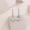 S925 Tremella Ring Moissanite New Long Earrings Jewelry
