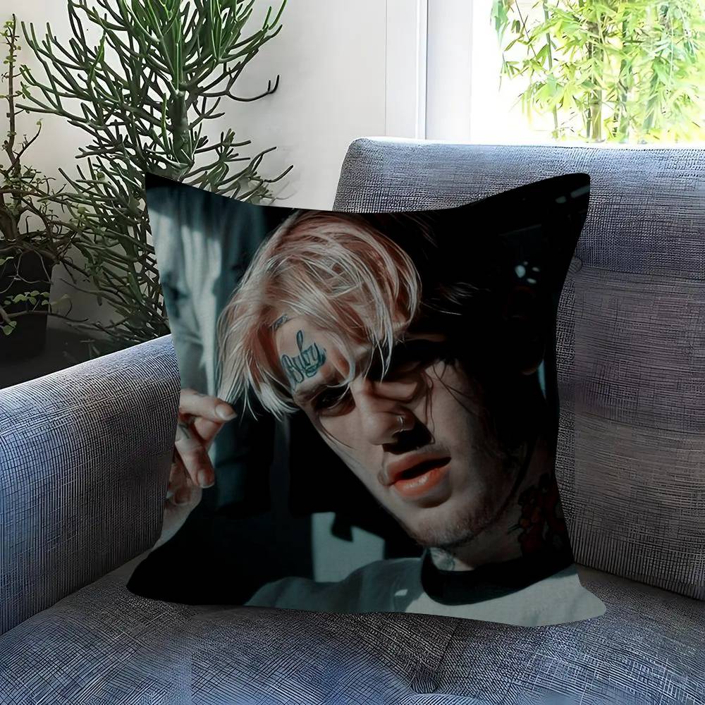 Pop Rap Album Lil Peep Hip Office Cushion Pillowcase Car Cushion Cover45X45Cm Lumbar Pillowcase Sofa Pillowcover