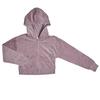 Velvet Hoodie with Zip 759574 for Girl