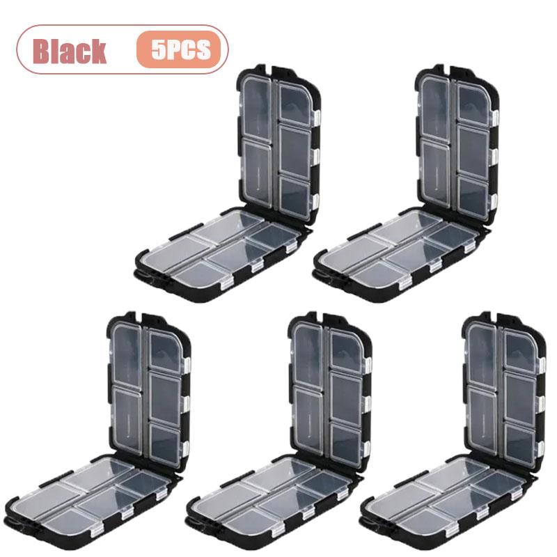 1-10PCS Dual-Sided Fishing Tackle Box Compartment Portable Bait and Hook Organizer Dividers for Lures Sinkers and Swivels