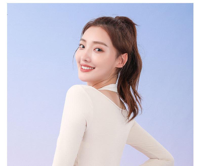 Women's Two-Piece Fitness Yoga Top with Removable Chest Pad and Buckle