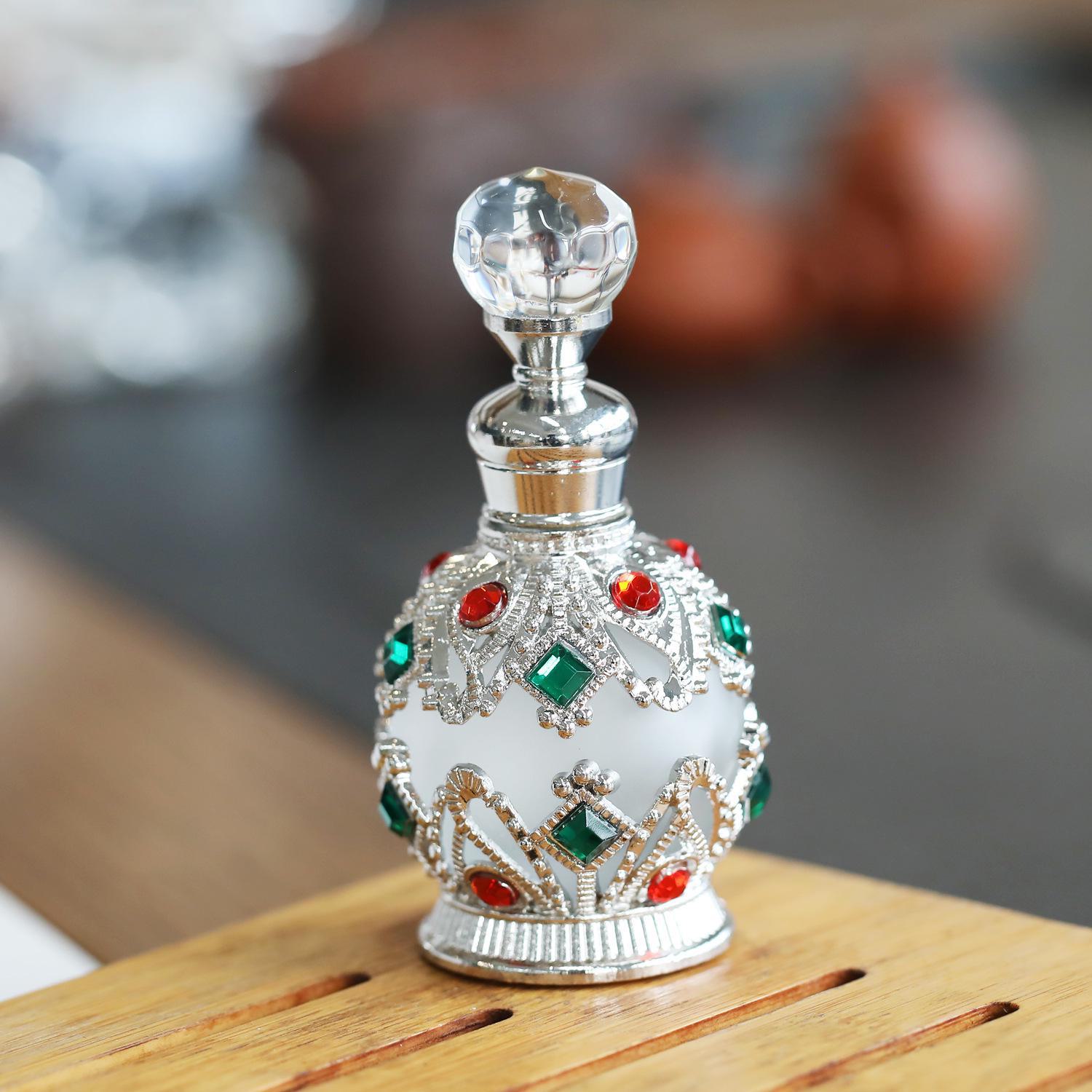 

Dubai Arabia 15 мл Премиальный стеклянный флакон для духов и эфирного масла для салонов красоты 15ml серебряный