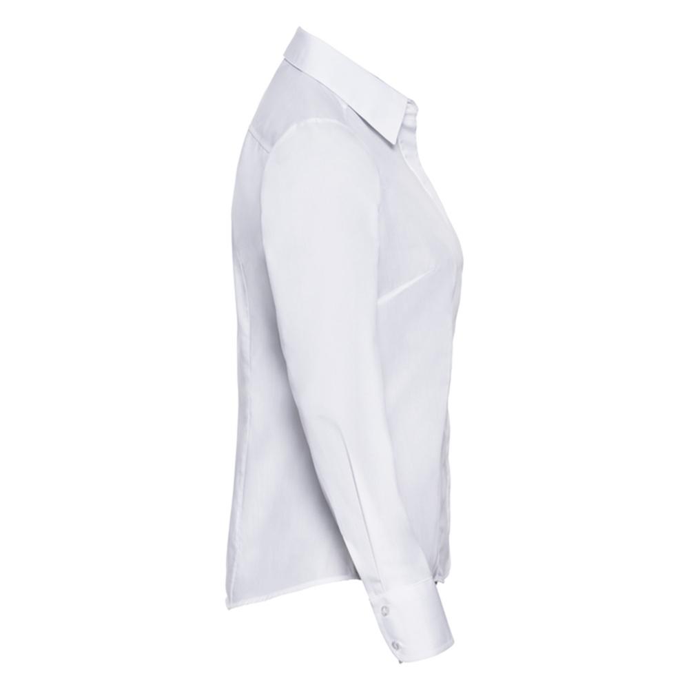 Russell Collection Womens/Ladies Polycotton Fitted Long-Sleeved Shirt