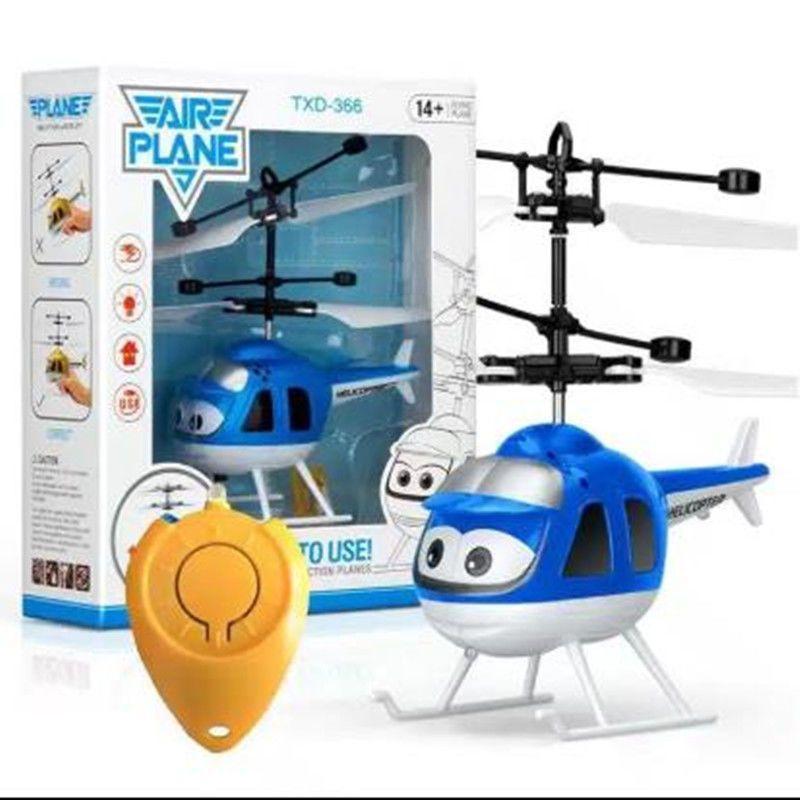 Little Cute Cartoon Induction Flying Vehicle Levitation Gesture Induction Airplane Helicopter Children's Toy YK07 Stylish Appearance