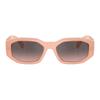Versace Logo Detail Injection Molded Rectangular Sunglasses Women's Pink 17558282 0VE4361 539258-Pink 53