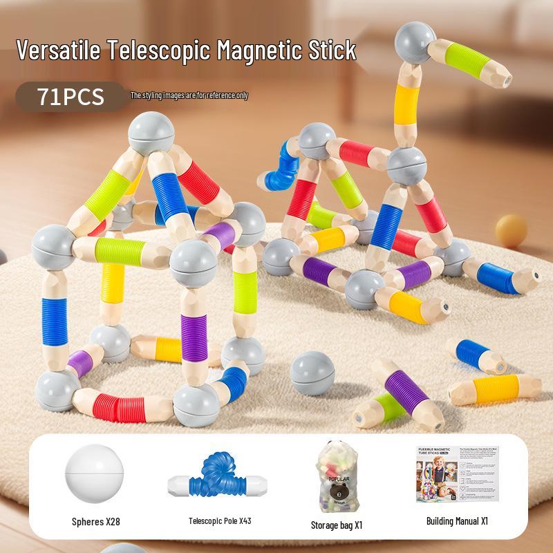 Multifunctional Magnetic Twist Sticks: Concentration & Dexterity Builder for Kids