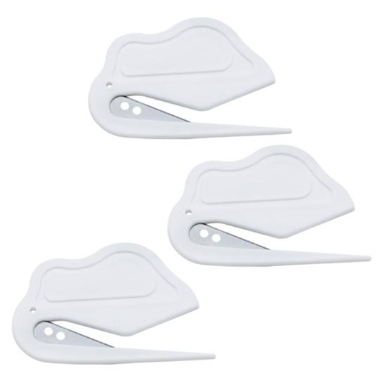 3 Pcs Letter Opener Envelope Slitter Plastic Pet Hair Knotting Knife Portable Mail Opener Wrapping Paper Cutting Tool for Home Office Supplies