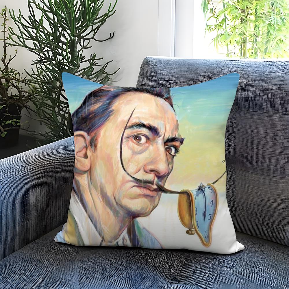Popular S-SSalvador Dali Cushion Cover Comfortable Reversible Pillow Cover Ideal for Car Sofa Bedroom & Beyond