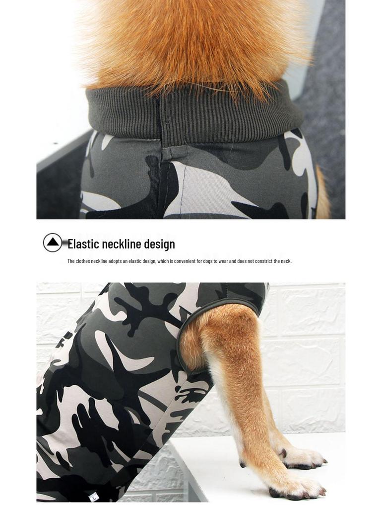 Unisex Pet Recovery Suit: Anti-Lick, Breathable Four-Legged Outfit for Post-Surgery, Weaning, and Hair Loss Protection.
