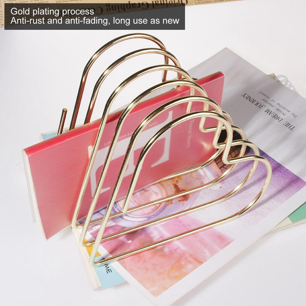 Desk Book Storage Rack Telescopic Files Folder Stand   Craft Supplies Decoration