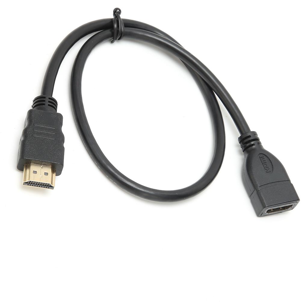 50cm Male to Female Extension Cable HD Multimedia Interface Audio Converter Cable