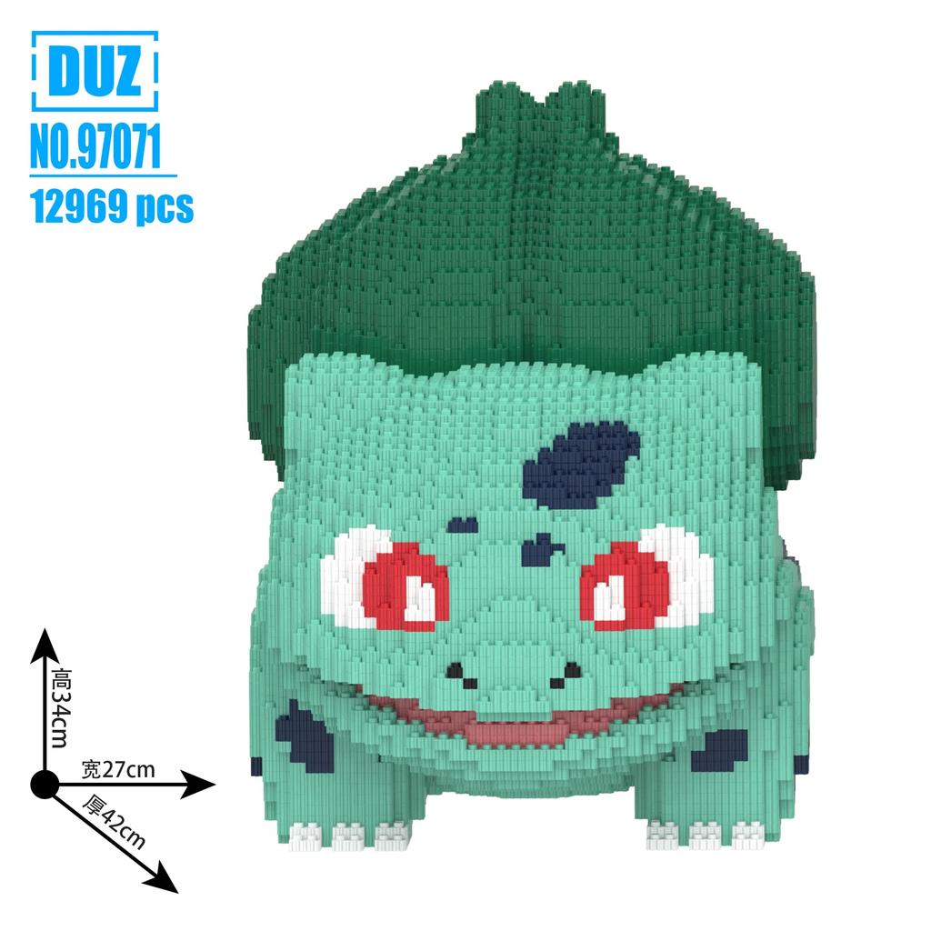 Pokemon Pikachu Bloco de Montar Eevee Bulbasaur Charmander Modelo 3D Montagem Conexão Mini Figura de Tijolos Brinquedos para Decoração de Casa