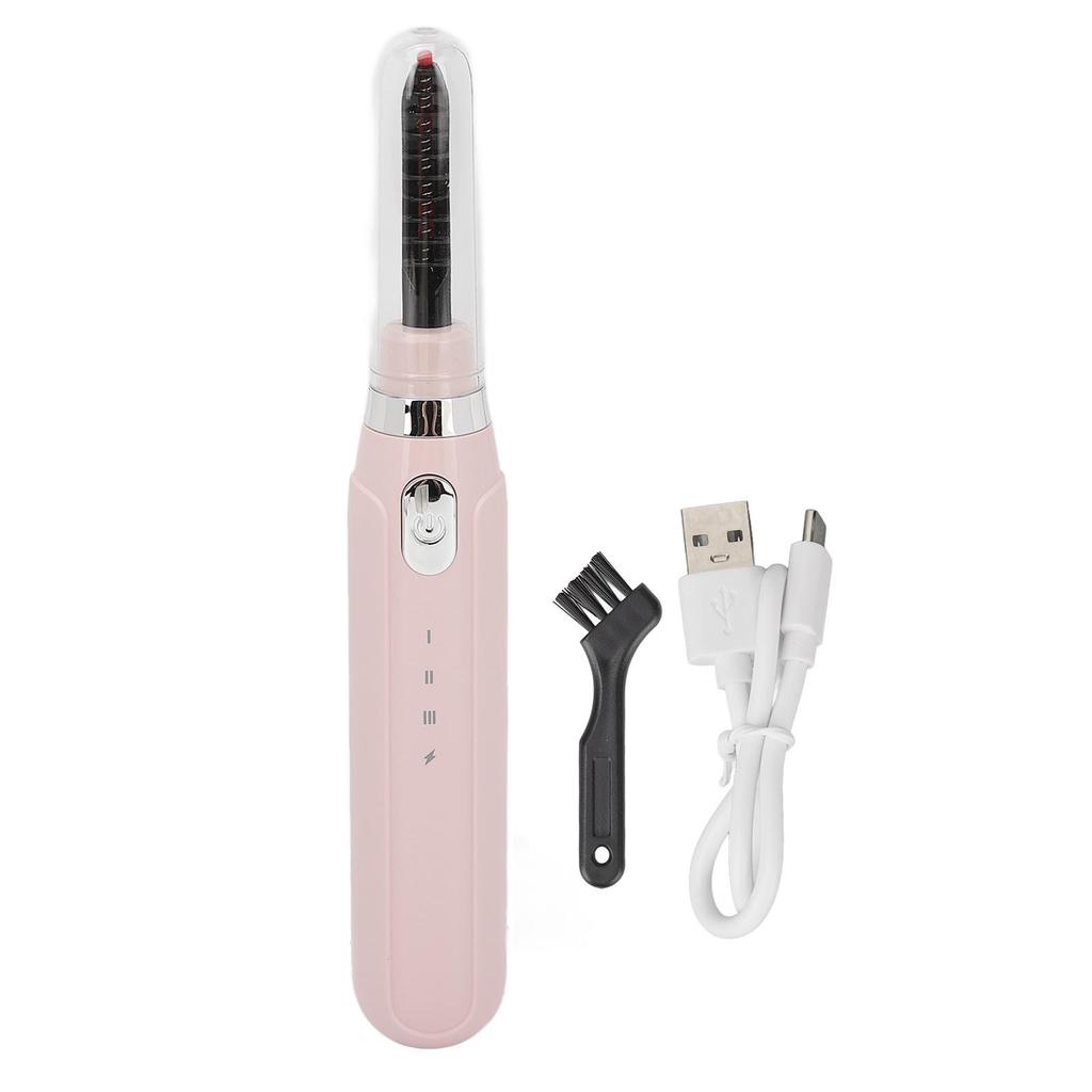 Heated Eyelash Curler Professional Intelligent 3 Gears Temperature Rechargeable Electric Lash Curler