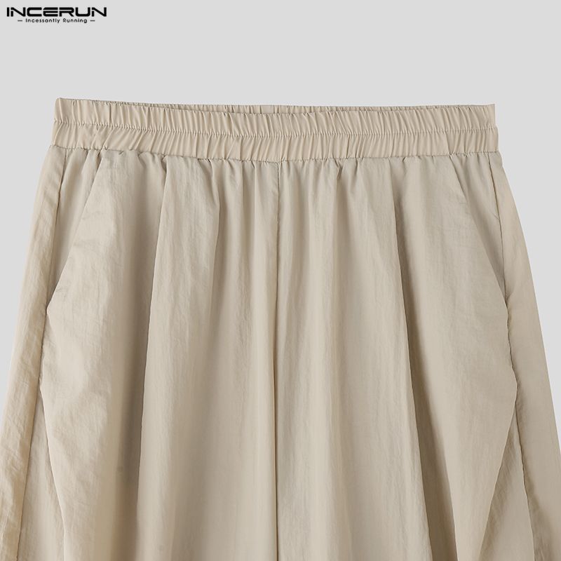 INCERUN Two Pieces Casual Sets Men Sleeveless Waistcoat and Long Cargo Pants Trousers Outfits