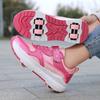 Kids 4-Wheel Roller Skates Shoes New Sneakers For Boy and Girls Outdoor sport Skating Skates Shoes With Wheels