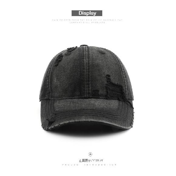 Women's washed plain baseball cap, suitable for outdoor activities, travel, and sun protection