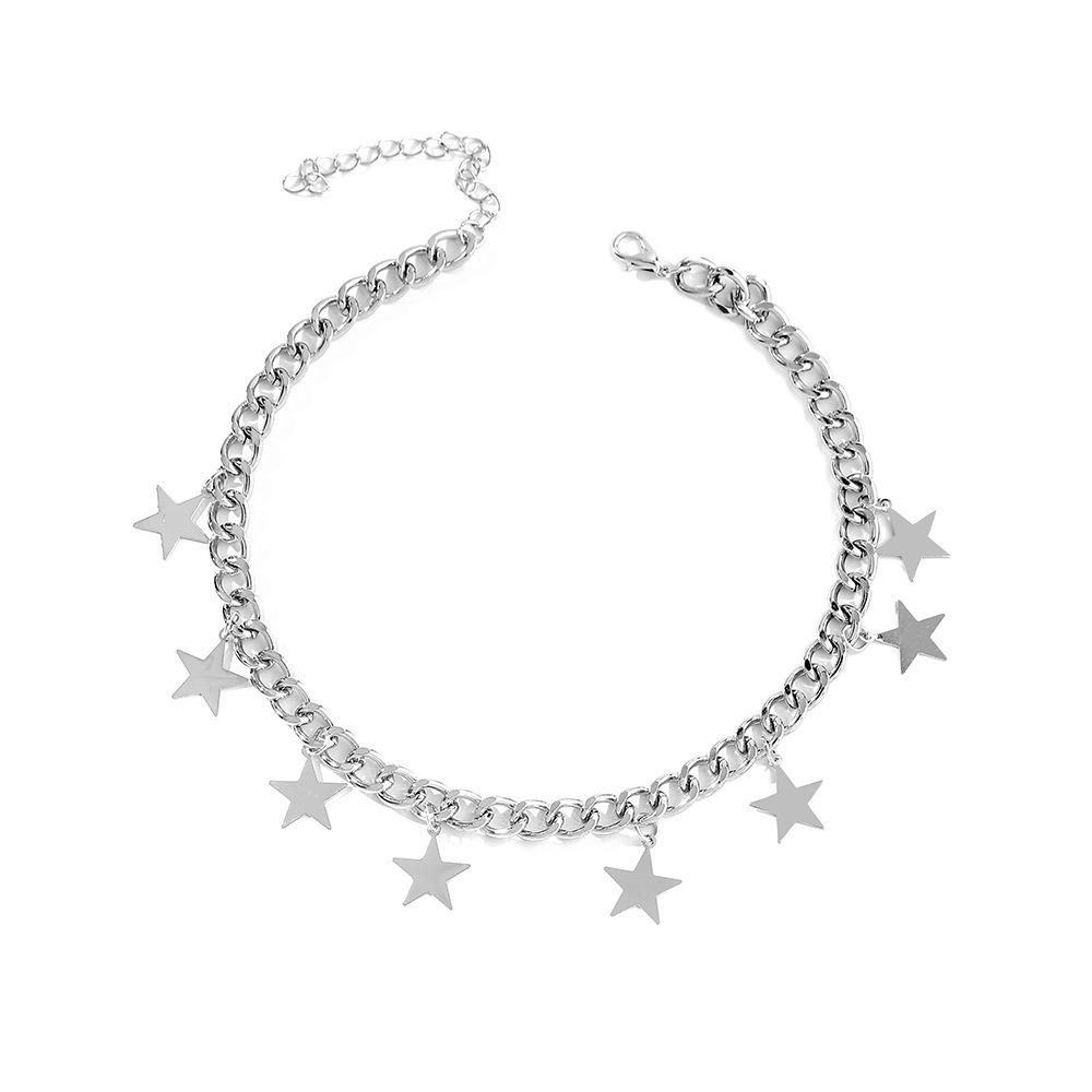 

Trendy Unique And Star Drop Necklace With Luxurious Alloy Finish For Women