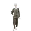 Women S Khaki Check Cotton Fleece Homewear Pajama Awp4589r