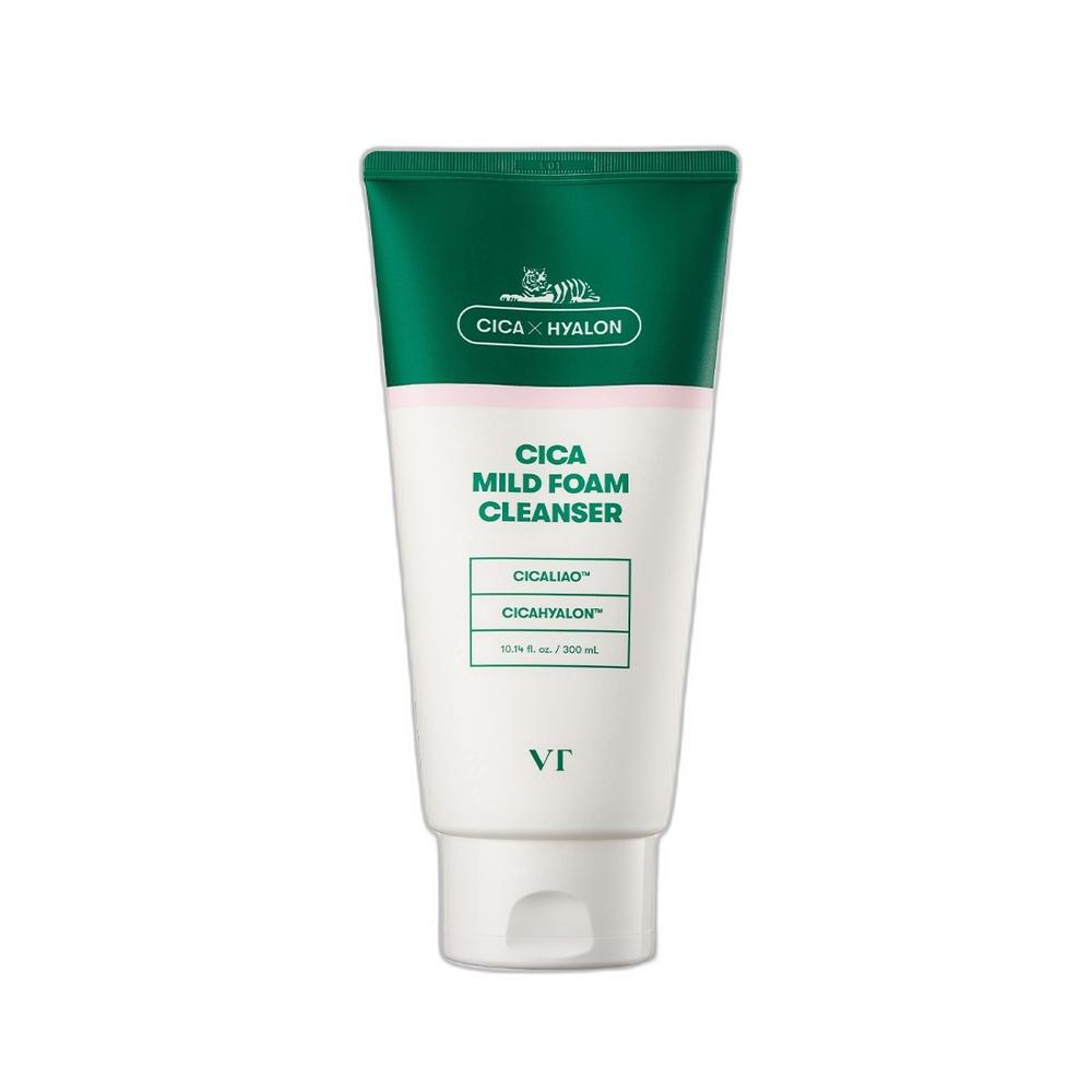 VT Cosmetics Cica Mild Foam Cleanser 300ml Calming Skin Barrier Protection