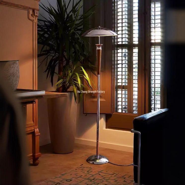 Vintage American Bauhaus Solid Wood Table Lamp for Living Room, Study, Bedroom, or Bedside - Simple Retro Decor.