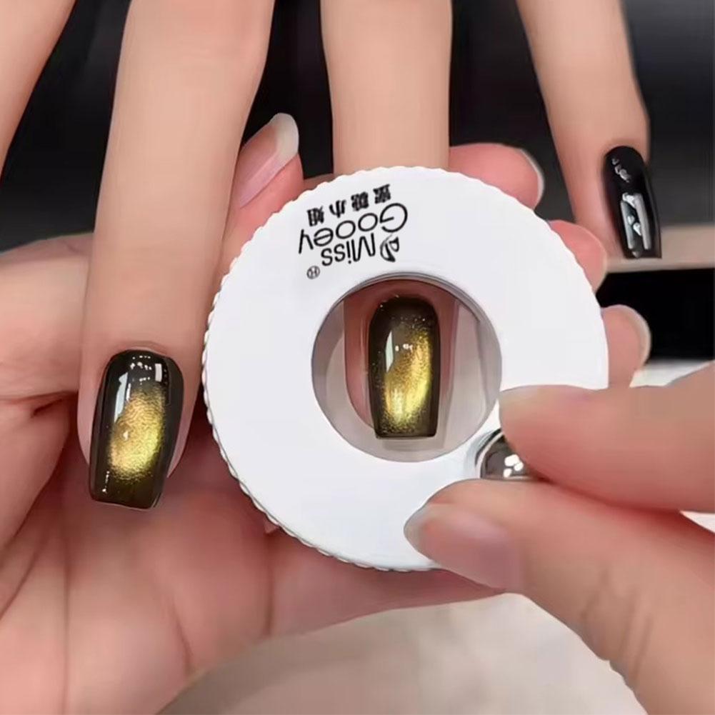 Schnelles & Einfaches Katzenauge Nagelmagnet Rotierendes Breites Licht Glasperleneffekt Professionelles Automatisches Multifunktionswerkzeug für Anfänger