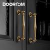 Dooroom Brass Furniture Handles Antique Brass Retro Style Cupboard Wardrobe Dresser Shoe Box Drawer Cabinet Pulls